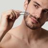 18mm Wide Tweezers for Men - Slant Tip Facial Hair Removal for Precision Beard & Chin Hair - Professional Grade with Case view 2