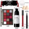 UCANBE Red Halloween Makeup Kit  Clown Vampire Joker Demon Makeup Set for SFX Costume Cosplay with Eyeshadow Palette, White Foundation, Red Liquid, Black Eyeliner, Setting Powder & Sponges view 2