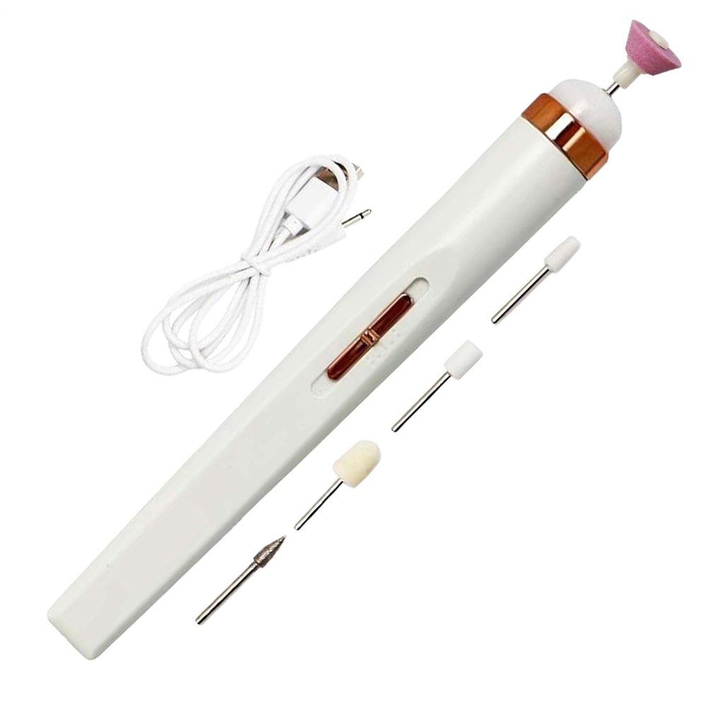 Electric Nail Buffer  Portable Trimmer Drill, Handheld Manicure File | Lightweight Filing Tool for Thick Toenails, Edge Shaping, Acrylic Sanding, Multipurpose Polisher Kit for Personal Groom
