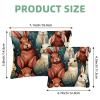 2Pcs Shrapnel Pouch for Purse, Cute Rabbit-187 Waterproof Makeup Bag, Portable Pouch for Women Gifts view 2