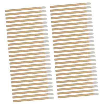 GALPADA 50pcs Lipstick Applicators Wooden Lip Brushes Mascara Applicator Lip Balm Brush for Gifting