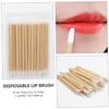GALPADA 50pcs Lipstick Applicators Wooden Lip Brushes Mascara Applicator Lip Balm Brush for Gifting view 3