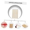 GALPADA 50pcs Lipstick Applicators Wooden Lip Brushes Mascara Applicator Lip Balm Brush for Gifting view 4