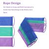 3Pcs African Bath Sponge African Exfoliating Net Exfoliating Body Scrubber Back Scrubber for Shower Exfoliat Washcloth Long Wash Net Bath Sponge for Men Women Daily Shower Bathing view 3