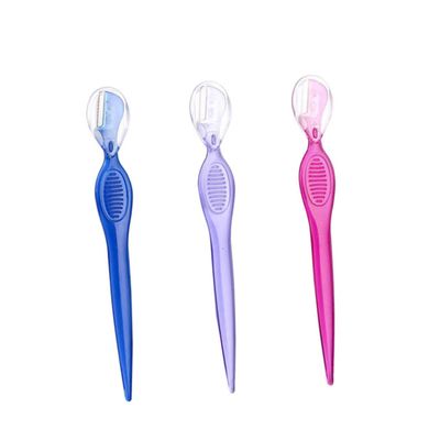 ERINGOGO 3Pcs Stainless Steel Eyebrow Razors Set Short Blade Eyebrow Trimmers for Women Portable Beauty Makeup Tools for Precise Grooming