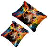 2Pcs Cute Kangaroo-1694 Pocket Cosmetic Bag for Purses, Waterproof Makeup Bag Cosmetic Pouch, Portable No Zipper Makeup Bag view 1