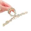 Ancient Style Blue Auspicious Cloud Big Hair Clip New Chinese Style Women's Hair Accessories Clip Cheongsam Back Head Hair Clip view 1