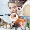 Makeup Practice Face Set With 7-Color Eyeshadow Palette, Silicone Mannequin, Brushes, & Stand For Beginners view 3