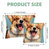 2Pcs Shrapnel Pouch for Purse, Cute corgi Dog-1225 Waterproof Makeup Bag, Portable Pouch for Women Gifts view 2