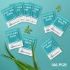 100 Pcs Post Wax Oil Wipes, Wax Remover for Skin Cleanser, After Wax Care Reduces Redness, Removes Residue, Body & Facial Post Waxing Treatment, Post Wax Care Refill Pack for All Hair Removal Products view 2