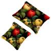 2Pcs Shrapnel Pouch for Purse, Red Fruits-1000 Waterproof Makeup Bag, Portable Pouch for Women Gifts view 1