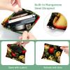 2Pcs Shrapnel Pouch for Purse, Red Fruits-1000 Waterproof Makeup Bag, Portable Pouch for Women Gifts view 3