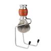 TOGEVAL Stainless Steel Brush Stand Set Soap Bowl Heavy Duty Shaving Brush Holder for Men for Fathers and Boyfriends for Grooming and Shaving Needs view 1