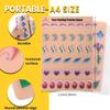Bowitzki face Painting Practice Board 4pcs,Reusable Colorful face Paint Practice Board,Painting Makeup Exercise Template A4 Size (#2) view 4