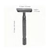 Classic Manual Safety Razor for Men - Premium Zinc Alloy Construction, 10 Stainless Steel Blades, Non-Slip Ergonomic Handle, Travel-Friendly & Luxury Gift Box (Lunar Scepter) view 4