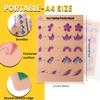 Bowitzki face Painting Practice Board 7PCS,Reusable Colorful face Paint Practice Board,Painting Makeup Exercise Template A4 Size (#4) view 4