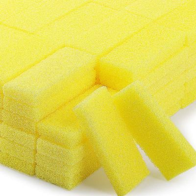 Batiyeer 100 Pcs Pumice Stone for Feet Scrubber Dead Skin Disposable Pedicure Pumice Stone Foot Shower Scrubber for Heel Cuticle Callus Remover Bath Spa(Yellow)