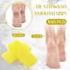 Batiyeer 100 Pcs Pumice Stone for Feet Scrubber Dead Skin Disposable Pedicure Pumice Stone Foot Shower Scrubber for Heel Cuticle Callus Remover Bath Spa(Yellow) view 4