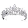 crown,Crowns,tiaras, Tiaraprincess crownWedding Tiara Princess Wedding Crown Bride Tiaras Crown Headdress Hair Accessories Women Party Bridal Headpiece (Color : H176 Gold Purple)(H176 Silver White) view 1