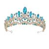 crown,Crowns,tiaras, Tiaraprincess crownWedding Tiara Princess Wedding Crown Bride Tiaras Crown Headdress Hair Accessories Women Party Bridal Headpiece (Color : H176 Gold Purple)(H176 Silver White) view 2