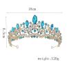 crown,Crowns,tiaras, Tiaraprincess crownWedding Tiara Princess Wedding Crown Bride Tiaras Crown Headdress Hair Accessories Women Party Bridal Headpiece (Color : H176 Gold Purple)(H176 Silver White) view 3