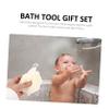 LOLIPPYY 1Set Bathing Kit with Exfoliating Body Scrubber Back Clean Tool and Foot Pumice Spa Present Set for Women Comfortable Cleaning Products view 3