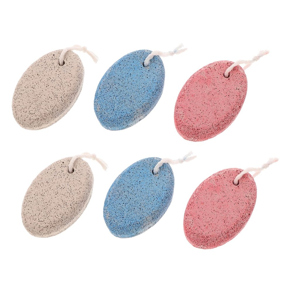 BATHVEVE 6pcs Pumice Stones for Dead Skin Removal Dual-Sided Foot Files for Feet Exfoliating Care Tool for Relaxation and Massage