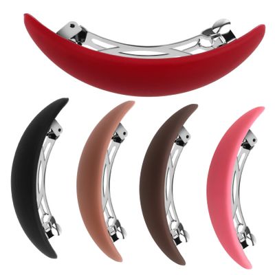 Beaupretty 5Pcs Automatic Hair Clips for Women Vintage French Barrettes Dark Durable Hairpins for Effortless Styling