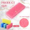 Batiyeer 100 Pcs Pumice Stone for Feet Scrubber Dead Skin Disposable Pedicure Pumice Stone Foot Shower Scrubber for Heel Cuticle Callus Remover Bath Spa(Blue, Sky Blue, Pink, Yellow) view 2
