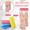 Batiyeer 100 Pcs Pumice Stone for Feet Scrubber Dead Skin Disposable Pedicure Pumice Stone Foot Shower Scrubber for Heel Cuticle Callus Remover Bath Spa(Blue, Sky Blue, Pink, Yellow) view 4