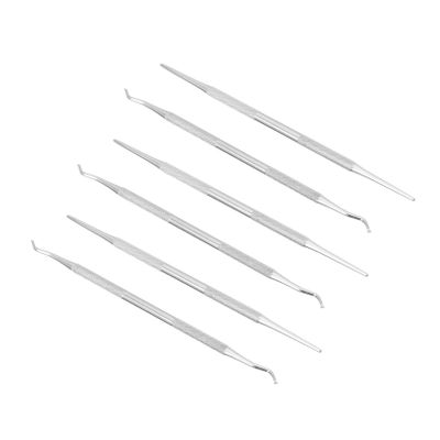 EPIGEIST 6Pcs Nail Care Tools Ingrown Toenail Cleaning Utensils Durable Nail Cuticle Removers Portable Nail Seam Cleaning Tools for Home and Salon Use