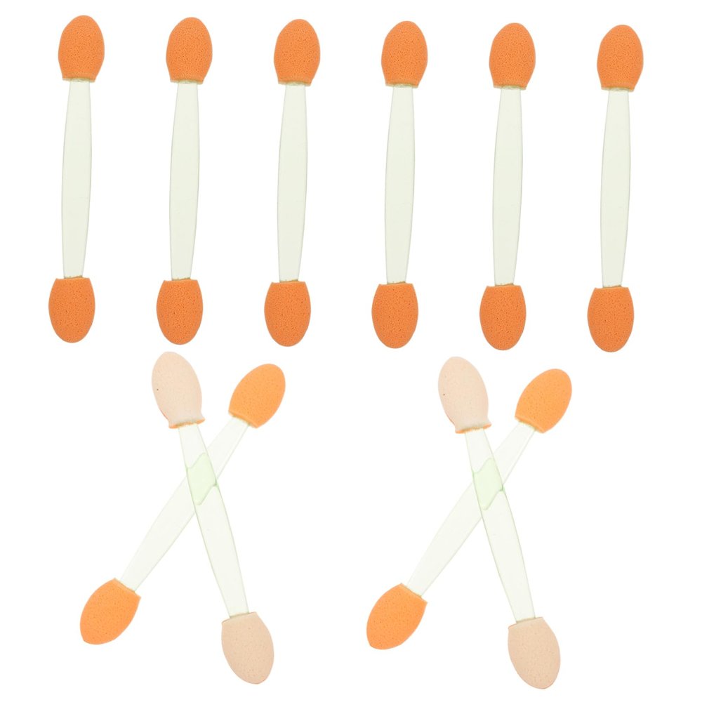 EPIGEIST 100Pcs Dual Ended Eyeshadow Applicators Sponge Makeup Tool for Precise Application Non for Eyeshadow Eyebrow and Glitter Use Convenient