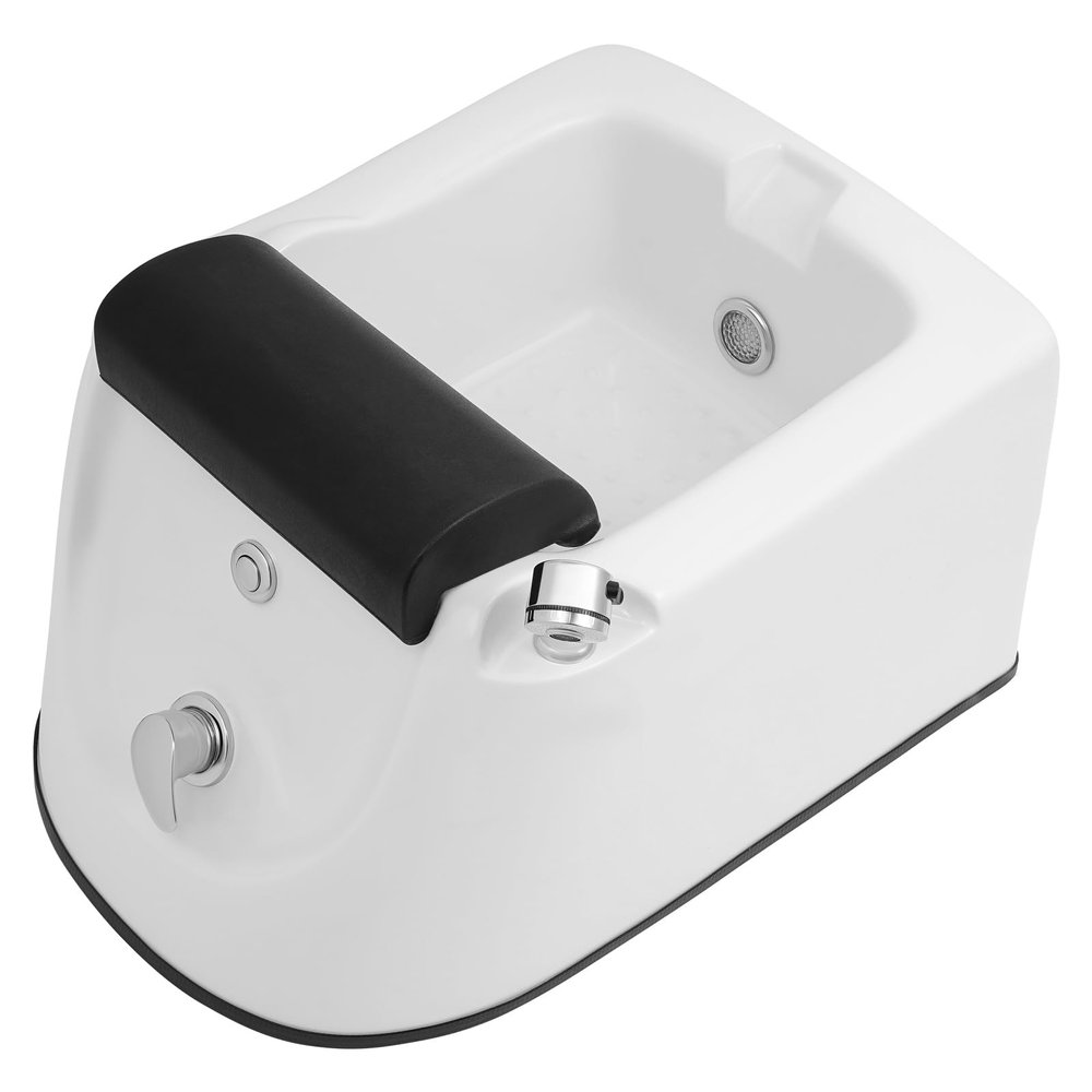 BANEBONE Portable Acrylic Foot Spa Bathtub with 7-Color Lights & Surf Massage - Adjustable Temperature, Ergonomic Home Spa for Relaxation, Salon-Level Pedicure Experience