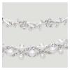crown,Crowns,tiaras, Tiaraprincess crownWedding Tiara Princess Bridal Headband Headwear Wedding Birthday Crown Headdress Pearl Rhinestones 2pcs Hair Clips for Women good-looking (Size : Gold)(Gold) view 2