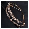 crown,Crowns,tiaras, Tiaraprincess crownWedding Tiara Princess Bridal Headband Headwear Wedding Birthday Crown Headdress Pearl Rhinestones 2pcs Hair Clips for Women good-looking (Size : Gold)(Gold) view 3