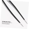 LOLIPPYY 6pcs Stainless Steel Eyelash Tweezers Set for Makeup Precision Grooming Beauty Tools for Eyebrow and Eyelash Application view 3