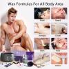 BLITZWAX Back and Nose Waxing Kit for Men, Hard Wax Warmer for Brazilian, Body and Face, At Home Hair Removal Kit, Beginner Friendly, Quick Heating, 94 Accessories, Charcoal Grey view 2