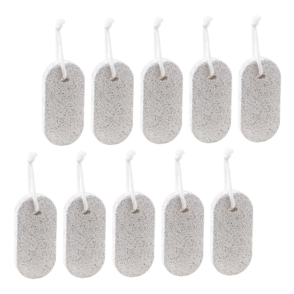 BATHVEVE 20PCS Volcanic Stone Foot Exfoliating Rubbing Stones Portable Pedicure Tools for Callus Removal for Foot Care and Smooth Skin
