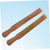 TOGEVAL 2pcs Leather Sharpening Cloth Set Cowhide Strop for Straight Polishing for Barbers Woodworking Tools view 3
