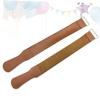 TOGEVAL 2pcs Leather Sharpening Cloth Set Cowhide Strop for Straight Polishing for Barbers Woodworking Tools view 4