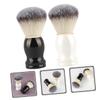 BATHVEVE 2pcs Shaving Brush Handle Soft Bristles for Gentle Beard Care for Home and Barber Use Lightweight and Beard Grooming Tools view 3