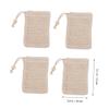 NIYANGLE 20pcs Lightweight Cotton Soap Bag Portable Mesh Net Pouches Exfoliating for Skin Care view 2