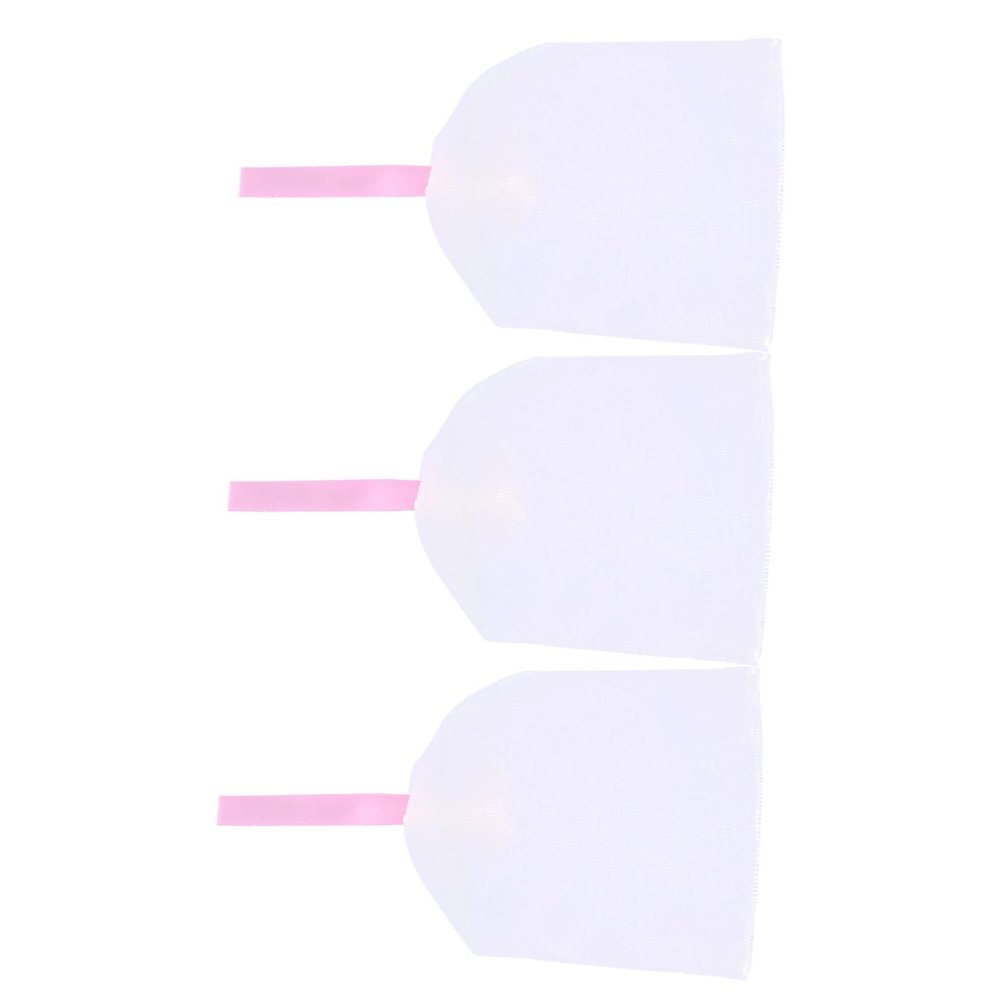 ARTSEWPLY 3Pcs Bar Soap Net Pouch Foaming Mesh Bags for Exfoliating and Drying for Shower and Bath Use Random Color