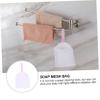 ARTSEWPLY 3Pcs Bar Soap Net Pouch Foaming Mesh Bags for Exfoliating and Drying for Shower and Bath Use Random Color view 3