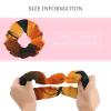 Fashion Large Scrunchies Soft Thick Hair Ties No Slip Ponytail Holders For Women Full Moon Black Goth Gothic Crow Raven Bird view 2