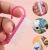 FZBNSRKO 50 Pcs Handle Grip Nail Brush,Nail Brushes Bulk Small Fingernail Scrub Cleaning Brushes for Toes/Nails Cleaner(Mixed Color) view 3