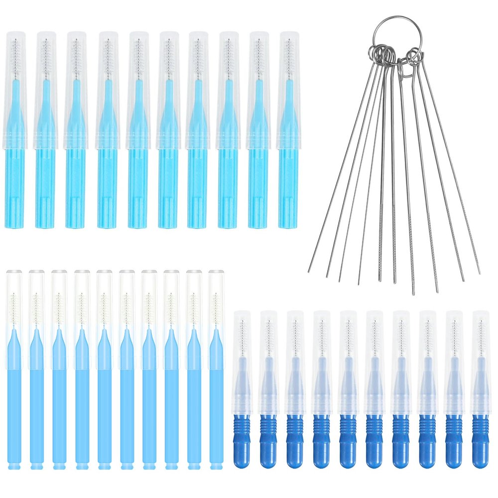 40pcs Shower Head Cleaning Brush Set, Includes 30 Shower Nozzle Brushes & 10 Needle Picks, Anti-Clogging Cleaner Tool for Small Hole Gap Nozzle Window Slot Household Bathroom