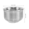 BIUDECO Stainless Steel Shaving Soap Bowl for Men Compact and Portable Lathering Tool for Home and Barber Shop Use Durable Cleansing Mug for Travel view 2