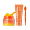 APRILSKIN Pore Care Duo with Pore Brush with Sebum Sweeper: Carrotene IPMP Hydromelt Cleansing Balm, Carrotene IPMP 3-Min Quick Dry Pore Caring Clay Mask and Pore Cleansing Facial Silicone Brush view 1