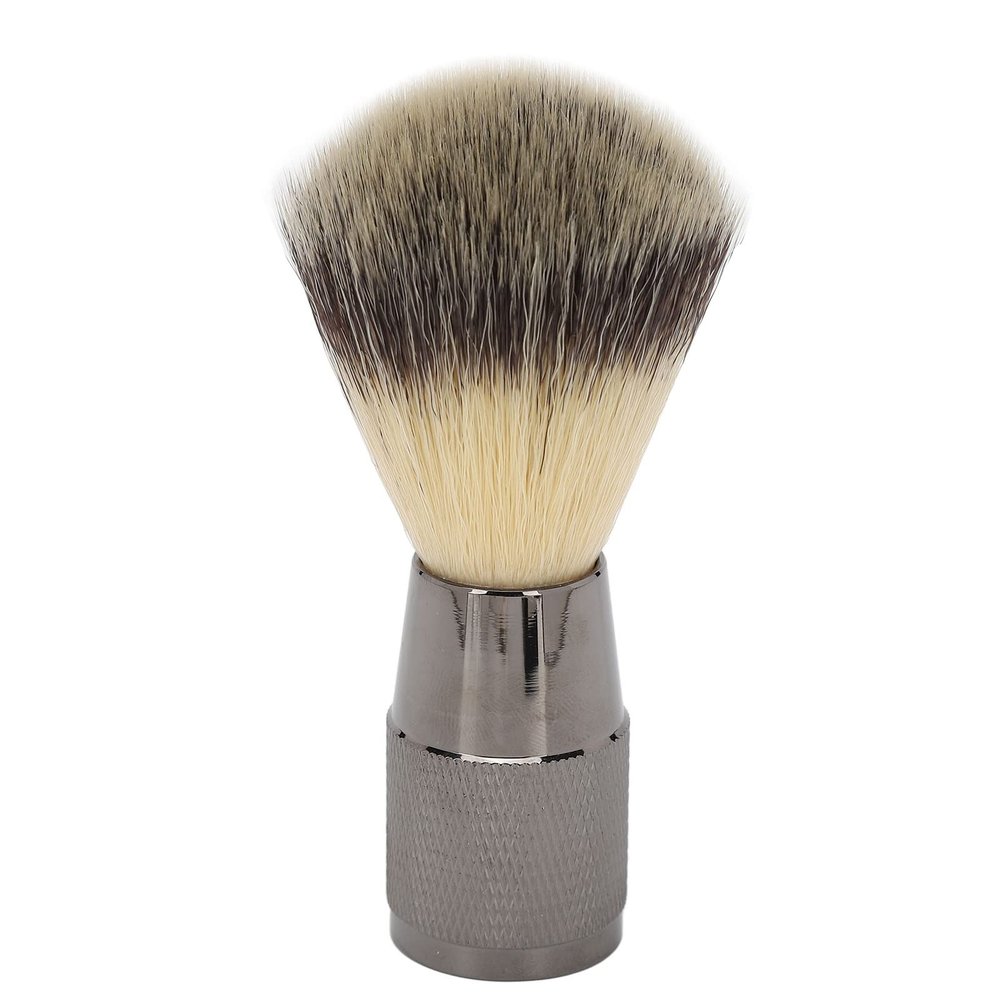 Beard Brush with Fine Synthetic Fibers | Lightweight Neck Duster for Salon/Home/Travel | Fast - Drying & Skin - Friendly | Ergonomic Handle Design